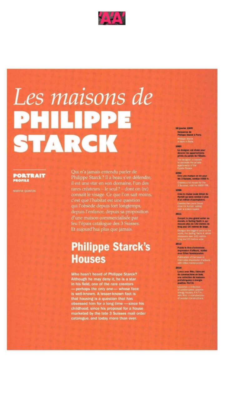 Les maisons de Philippe Starck 