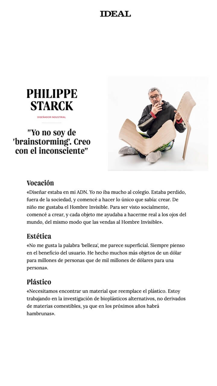 Philippe Starck Designer industriel 