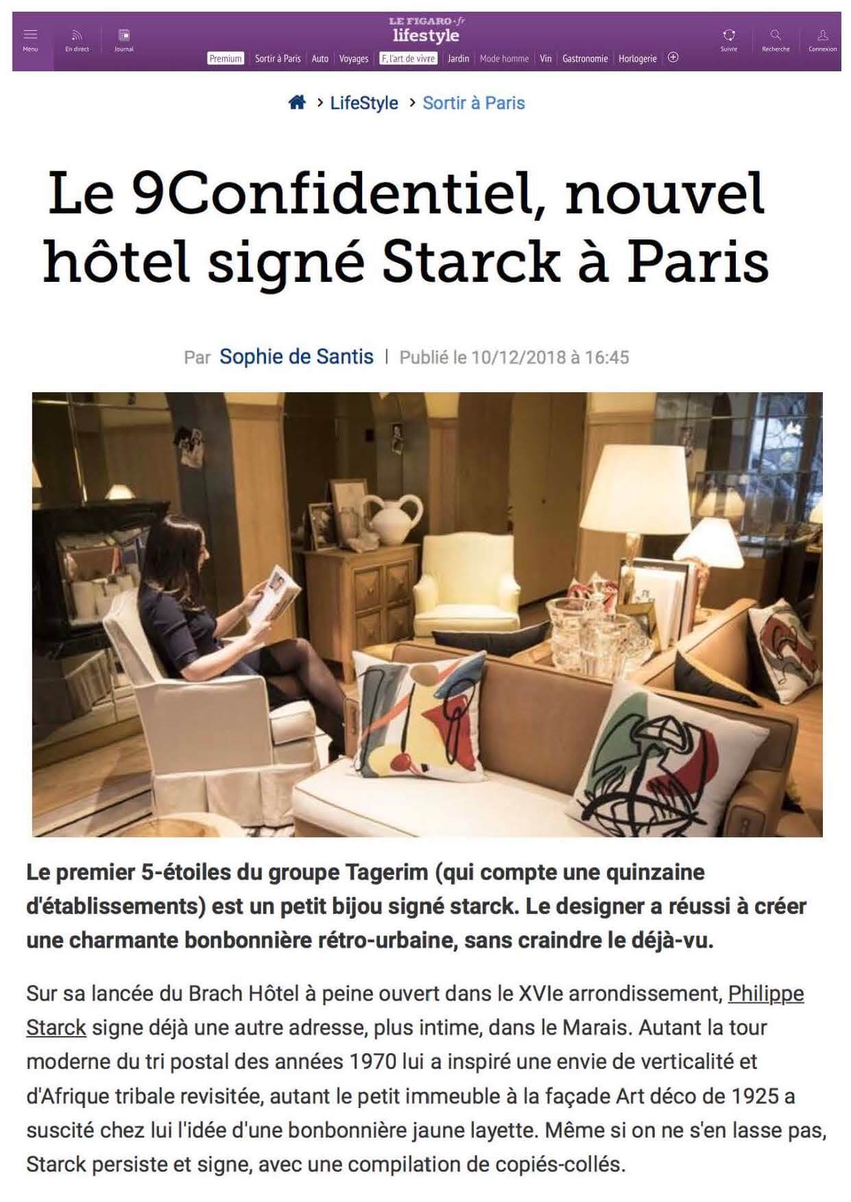 Le Figaro - Le nouvel hotel signé Starck à Paris