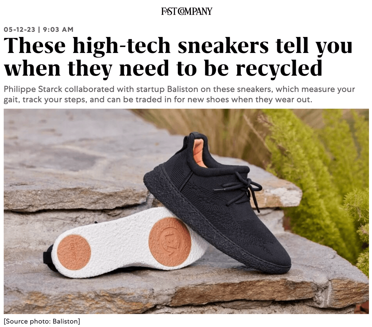 Ces baskets high-tech vous indiquent quand elles doivent être recyclées