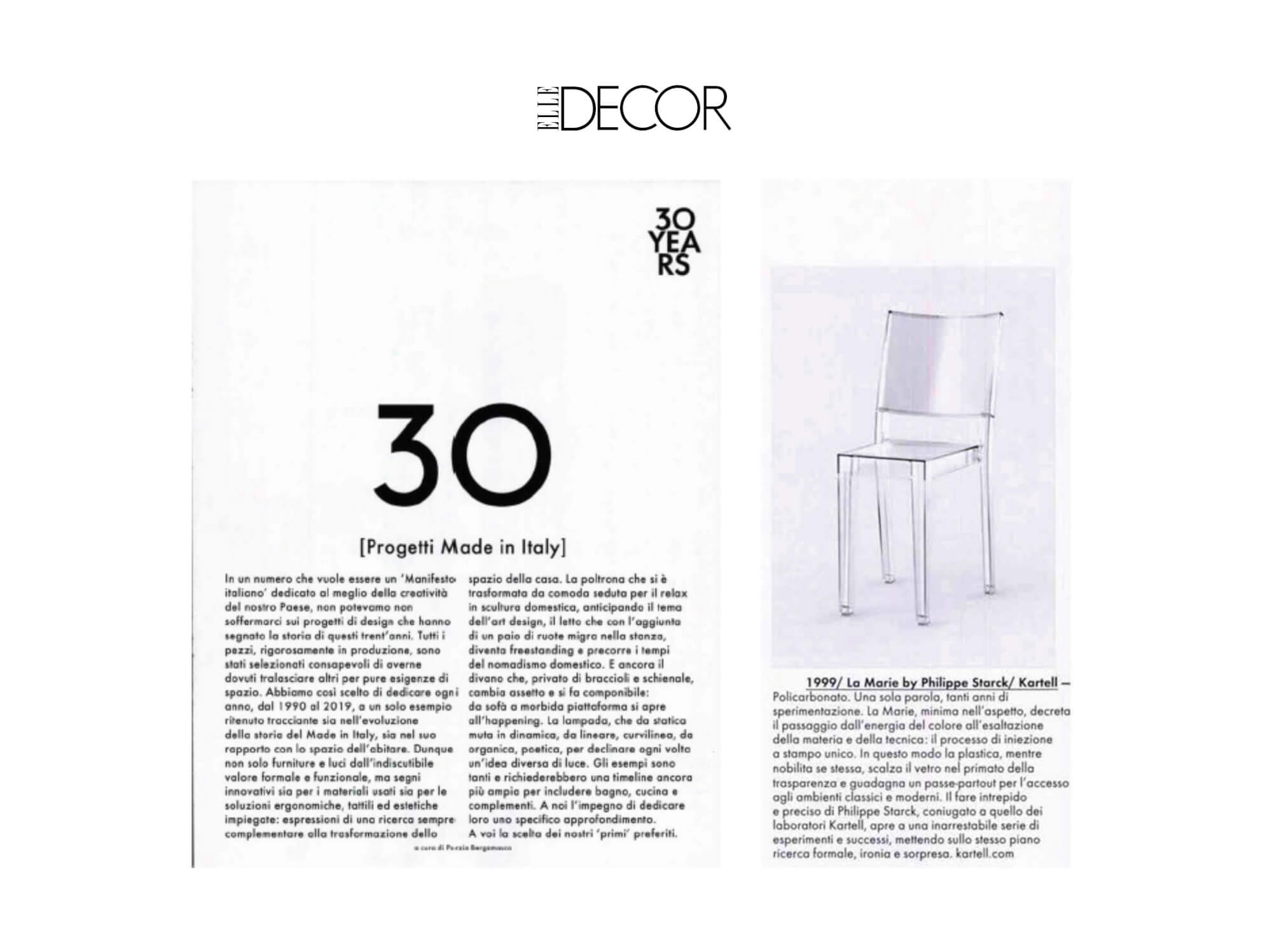 ELLE DECOR - Kartell
