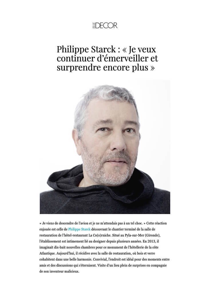 ELLE DECOR - LA COORNICHE