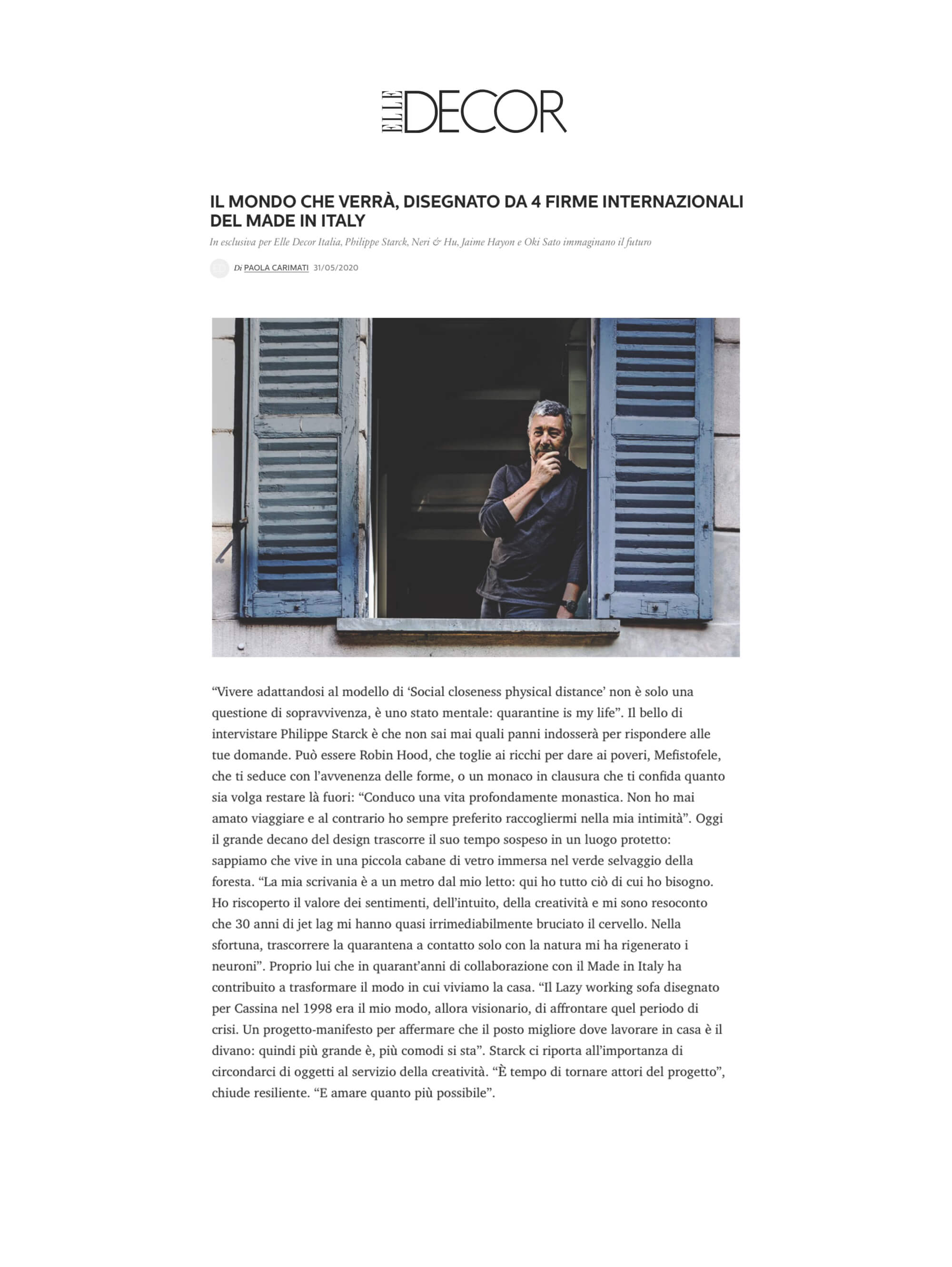 ELLE DECOR - Starck