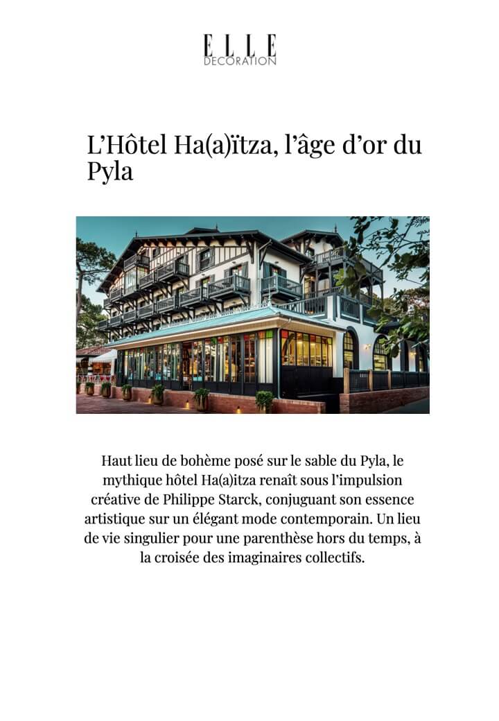 ELLE DECORATION - Ha(a)itza