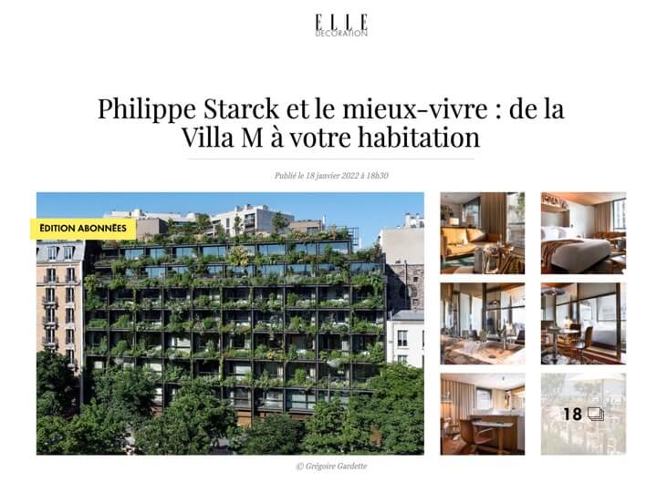 Philippe Starck et le mieux-vivre : de la Villa M à votre habitation