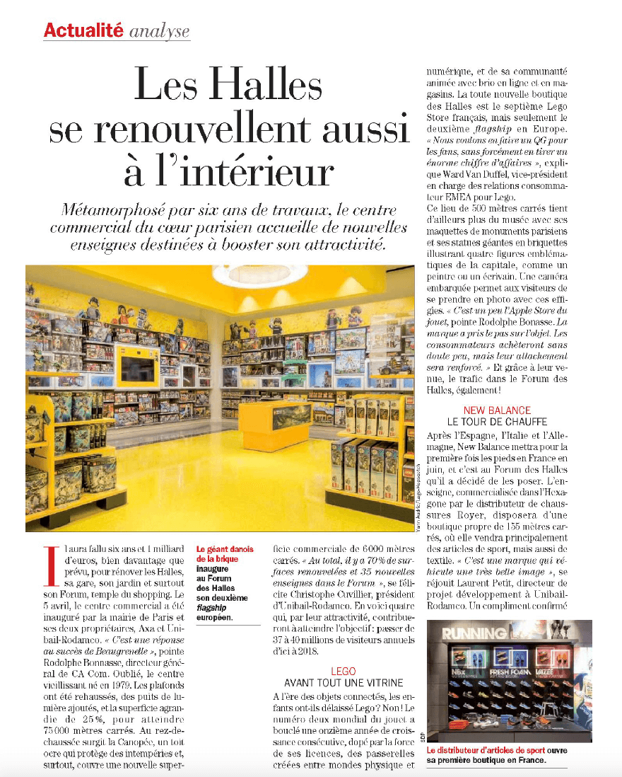 Les Halles se renouvellent aussi à l'intérieur