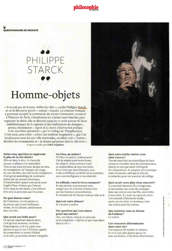 PHILIPPE STARCK : L'HOMME OBJETS