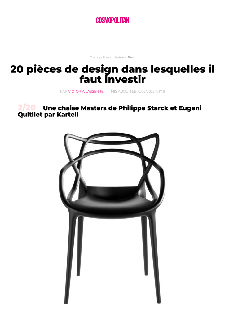 20 pièces de design dans lesquelles il faut investir