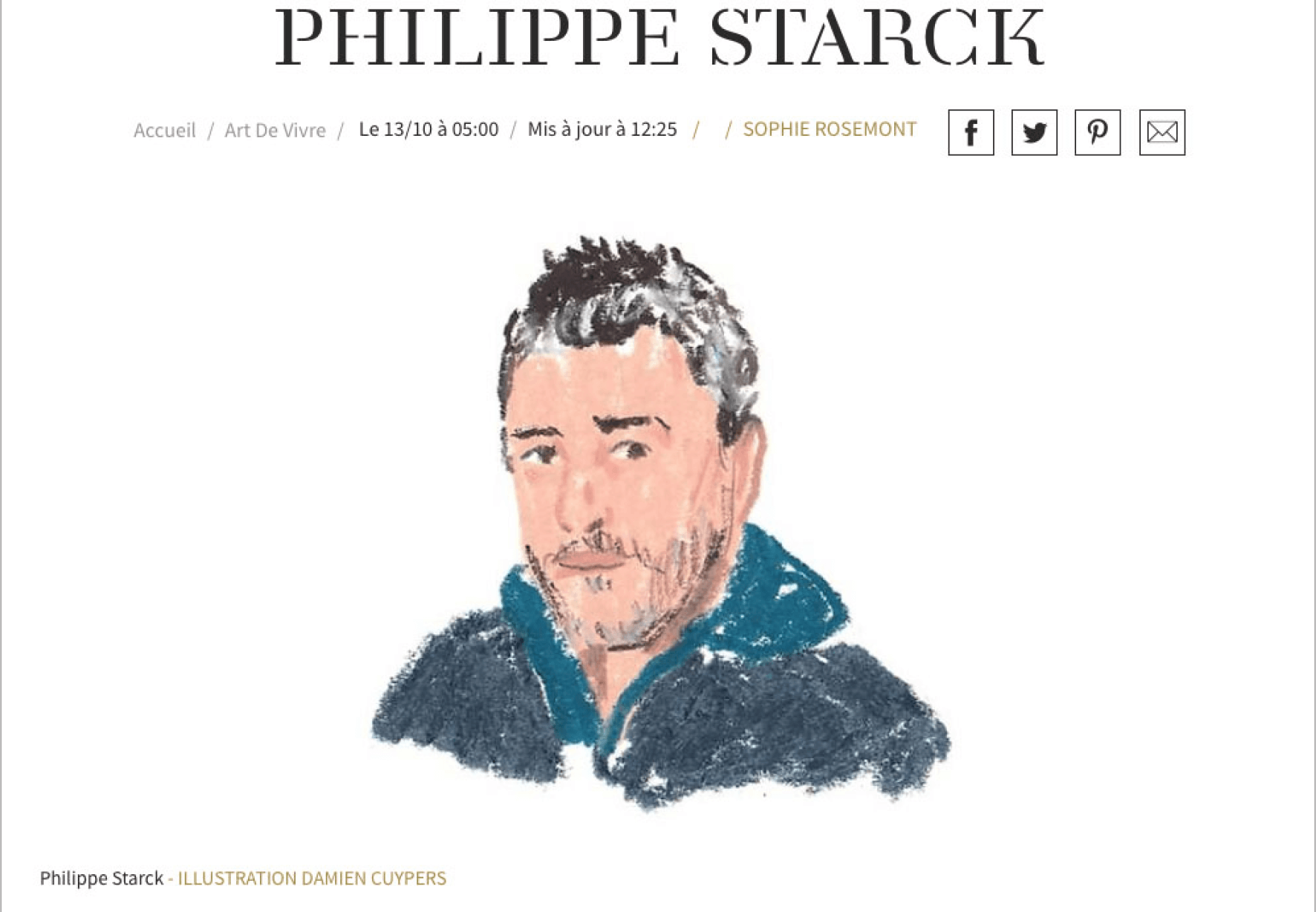 Philippe Starck nous raconte ses tics et ses tocs
