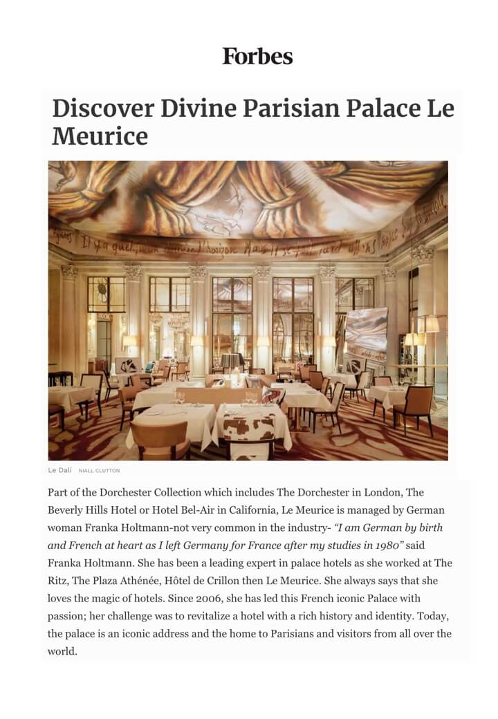 FORBES - LE MEURICE