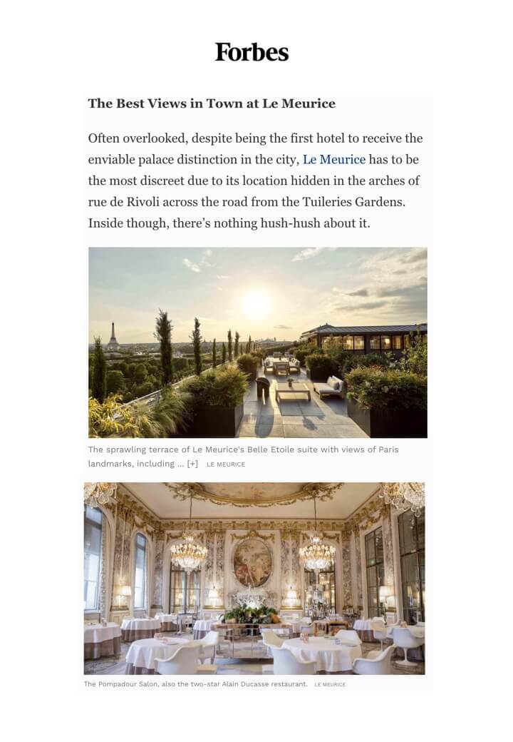 FORBES - LE MEURICE