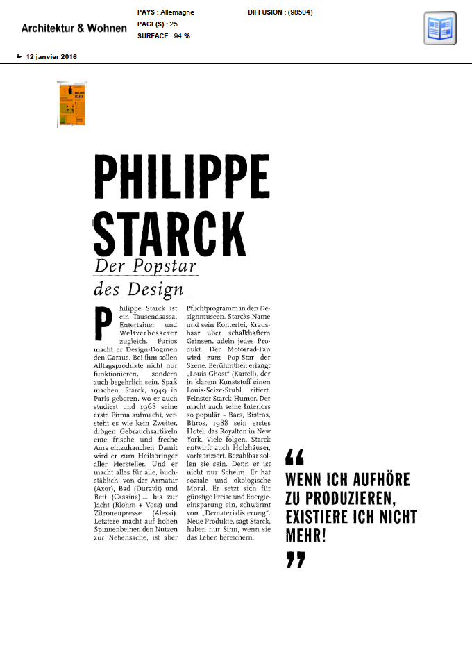 Der Popstar des Design