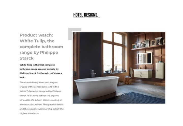 HOTEL DESIGNS - DURAVIT