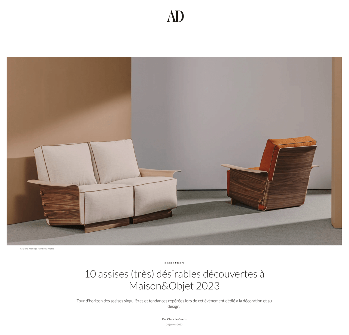 10 assises (très) désirables découvertes à Maison&Objet 2023