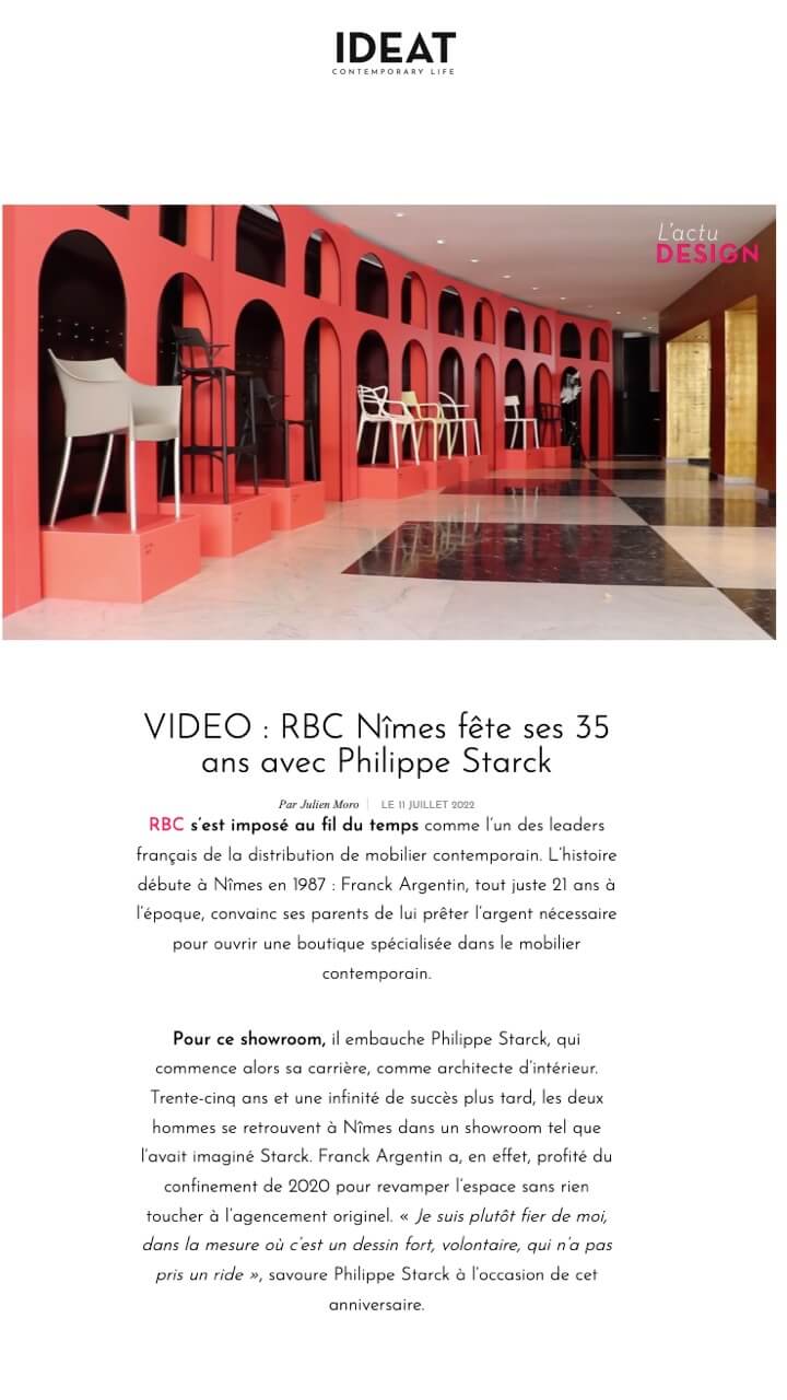 RBC Nîmes fête ses 35 ans avec Philippe Starck