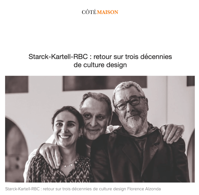Starck-Kartell-RBC : retour sur trois décennies de culture design