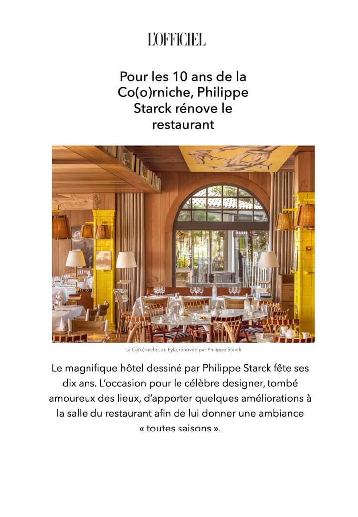L'OFFICIEL - LA COORNICHE 