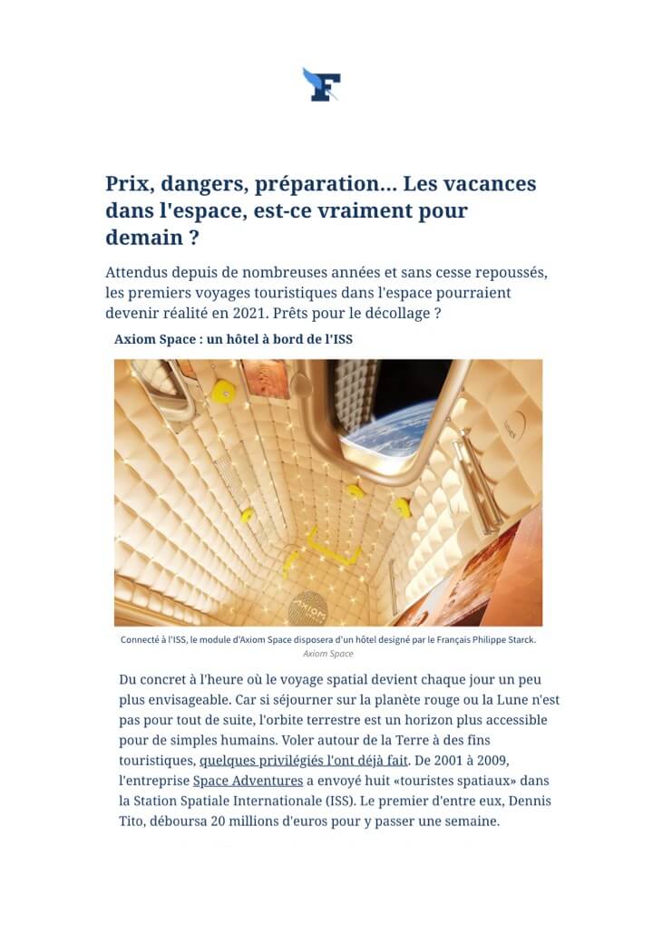 LE FIGARO - Axiom