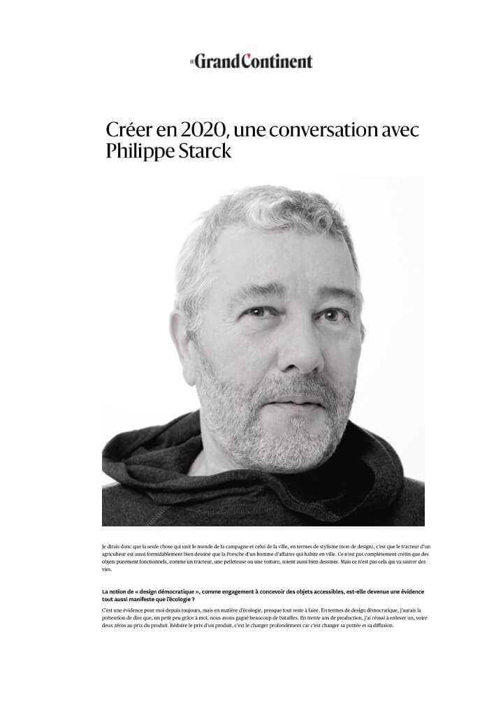 LE GRAND CONTINENT - Starck