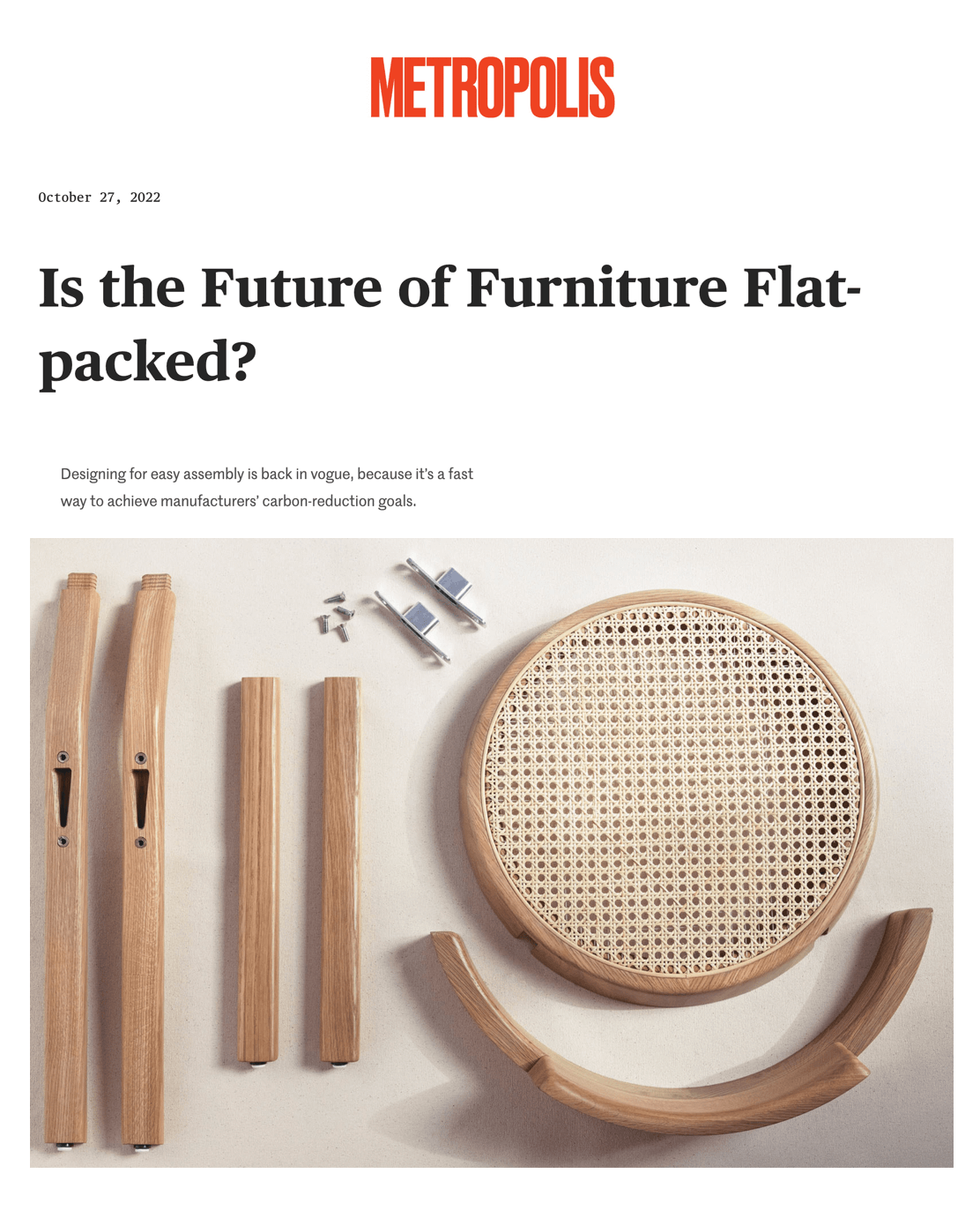 L'avenir des meubles est-il à l'emballage plat ?
