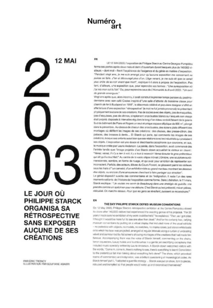 NUMÉRO ART - STARCK