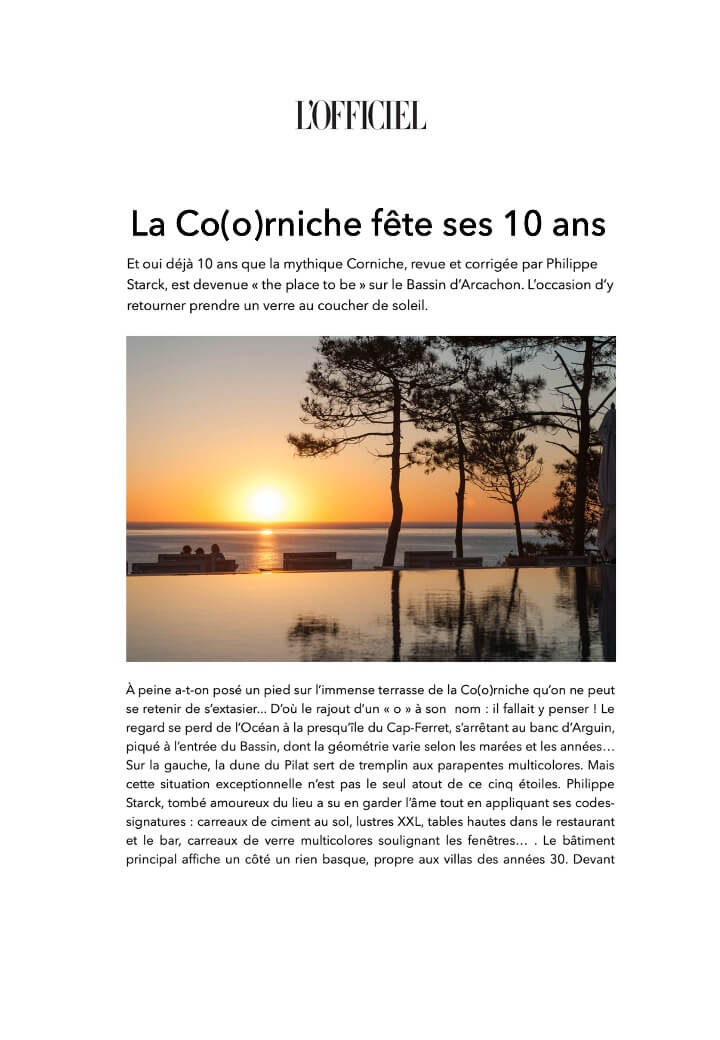 OFFICIEL - La Co(o)rniche