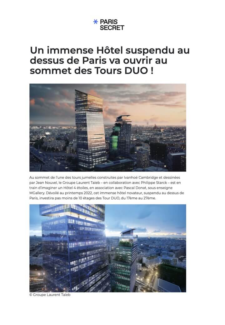 PARIS SECRET - TOURS DUO