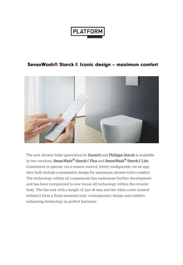 PLATFORM A&I - Duravit