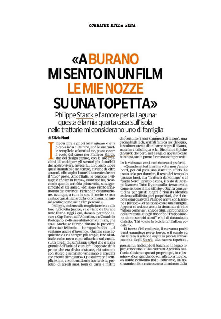 Starck - CORRIERE DELLA SERA