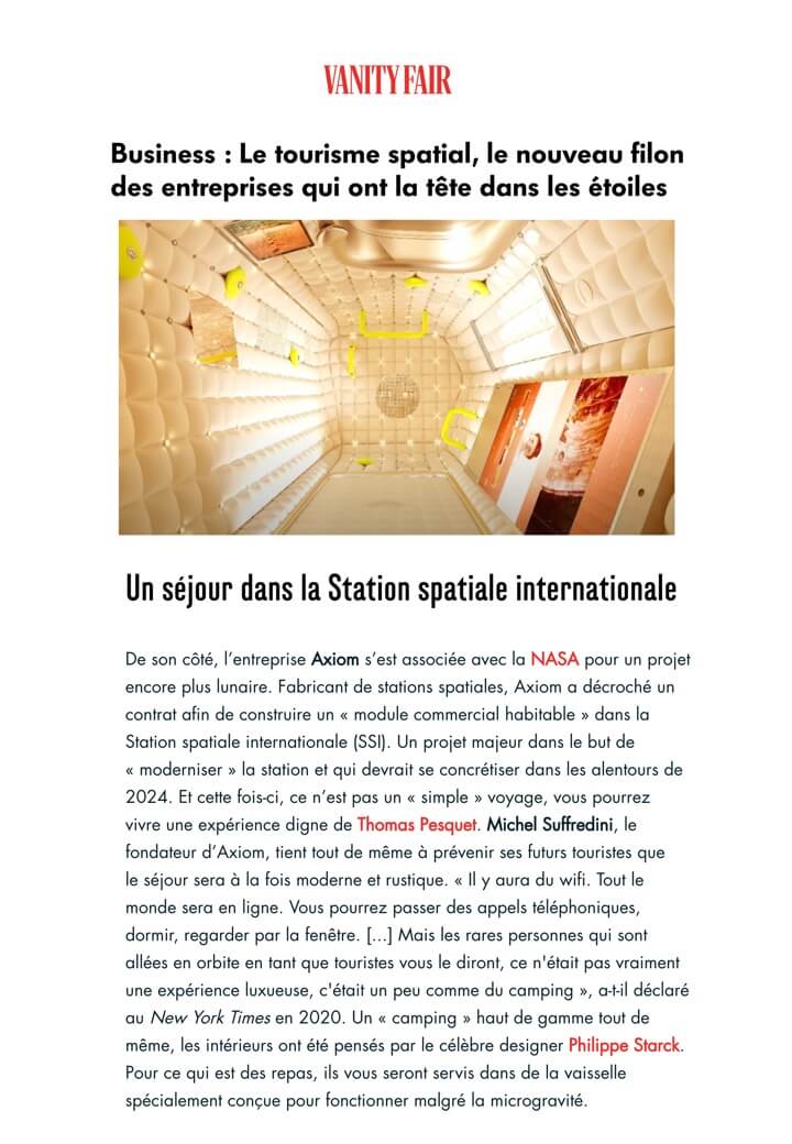 VANITY FAIR - AXIOM