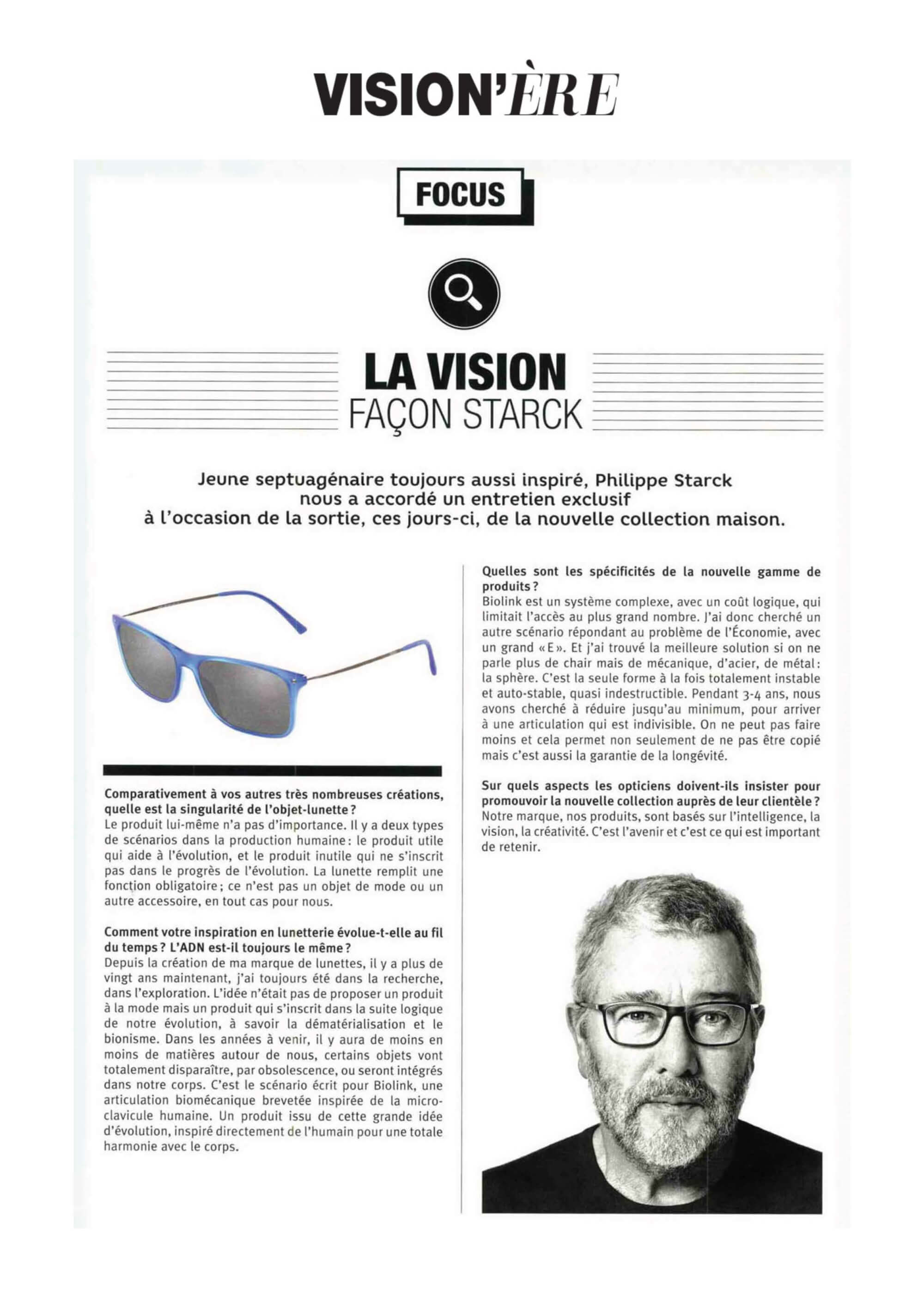 VISION'ERE - Starck Biotech Paris