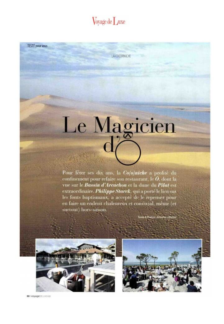 VOYAGE DE LUXE - COORNICHE