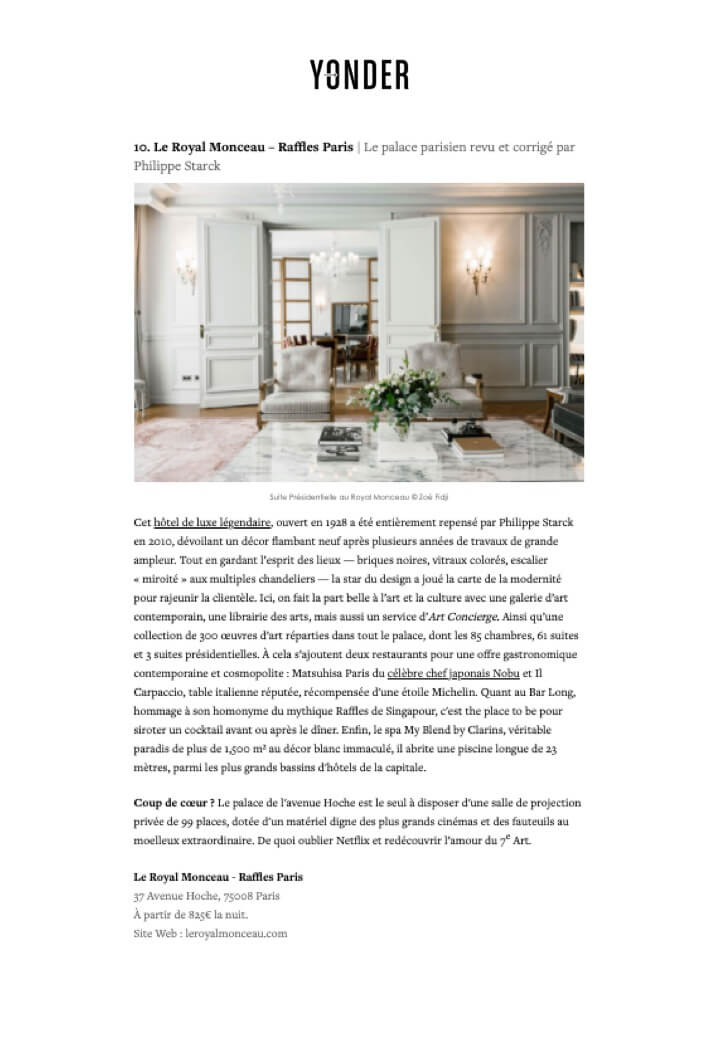 YONDER - ROYAL MONCEAU