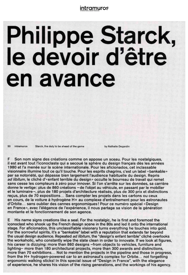 Philippe Starck, le devoir d’être en avance